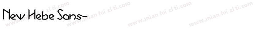 New Hebe Sans字体转换